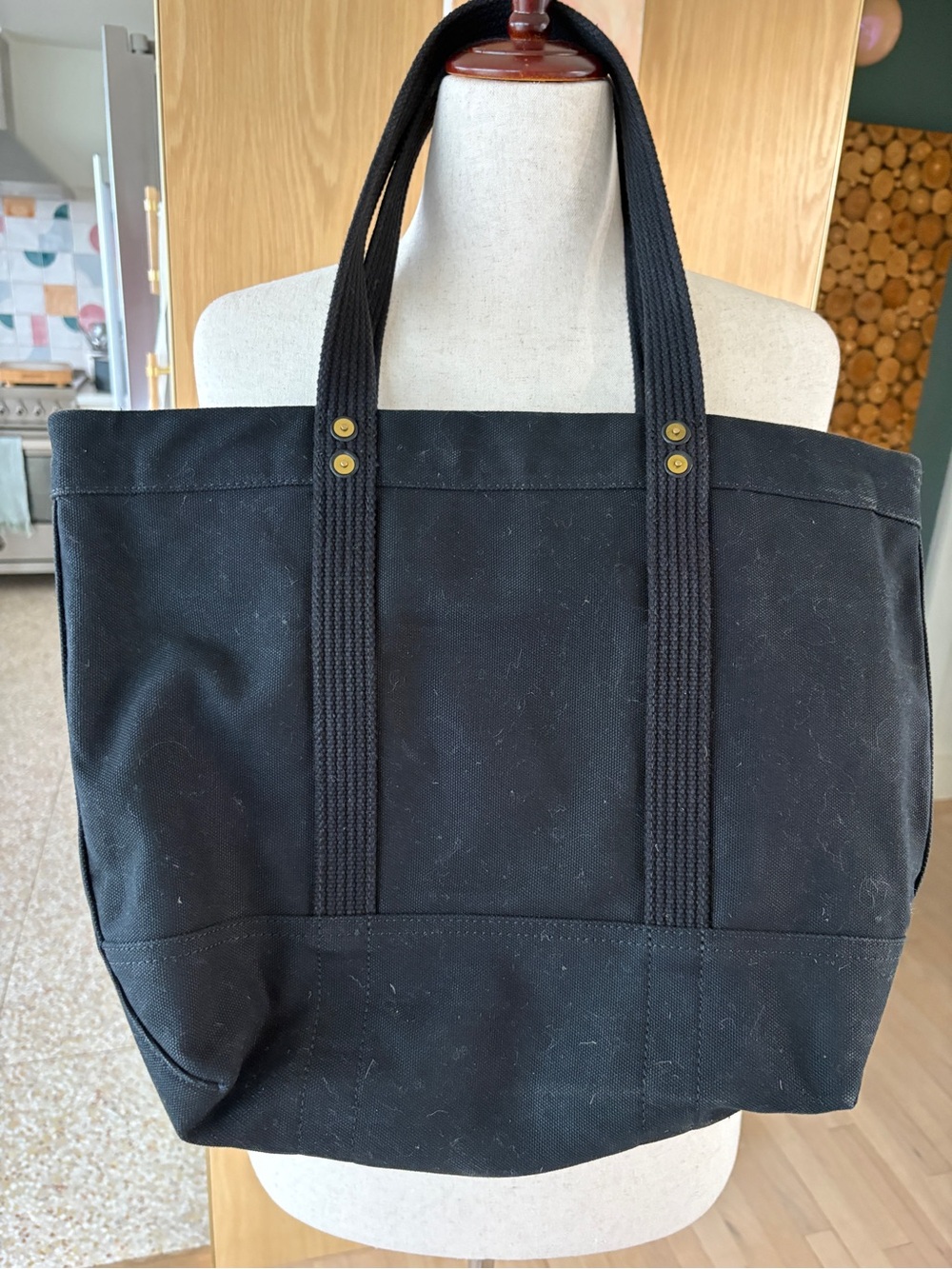 Polo by Ralph Lauren Navy Canvas Bear-Embroidered Tote - Picture 4 of 7